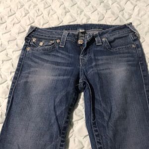 True Religion bootcut faded blue jean